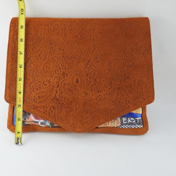 Freedom24 Handmade Leather Crossbody Purse Eyes Wide Open Authenticity Dust Bag - Picture 8 of 14